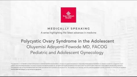 Polycystic Ovary Syndrome Pediatric Gyn